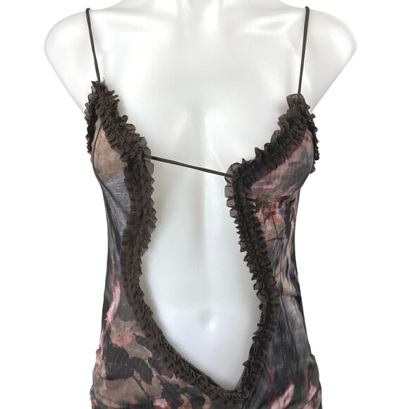 Jaded London Floral Ruffle Mini Dress - Picture 3 of 4